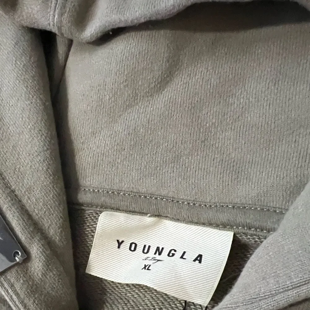 5066 YoungLA Men's Zip Up Sweater